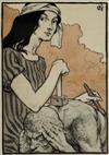 EUGÈNE GRASSET (1841-1917). [LA SCULPTURE.] 1898. 12x15 inches, 30x38 cm.